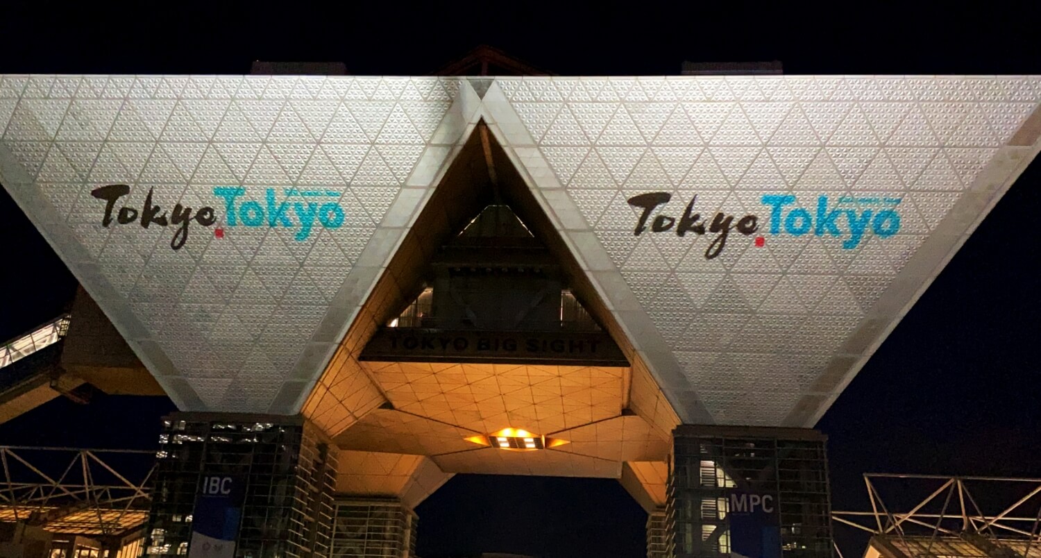 東京ビッグサイトにて東京の観光地のプロジェクションマッピング キービジュアル